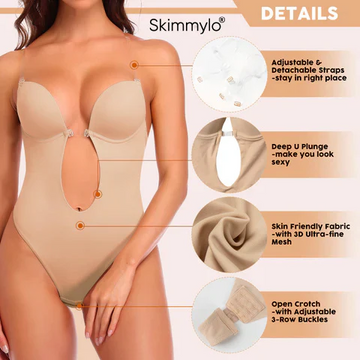 Backless Bodysuit Shapewear - 2 Colors