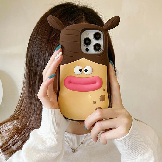 3D Cute Sausage Girl Drop Protection iPhone 15 Case