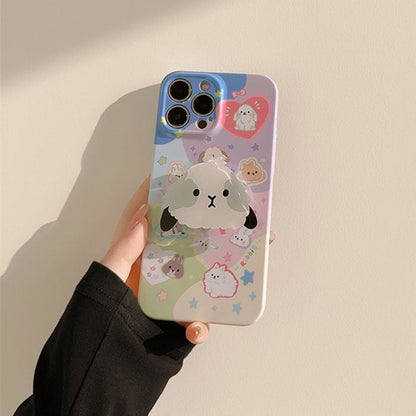 Adorable Cute Rabbit Cute iPhone Popsocket Case For Girls