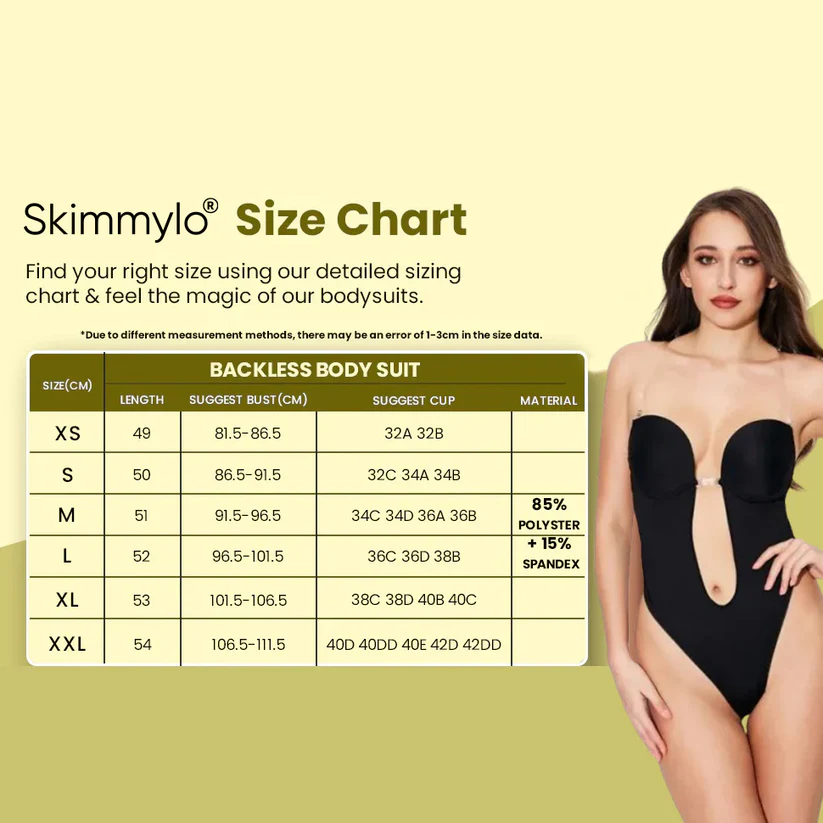 Backless Bodysuit Shapewear - 2 Colors