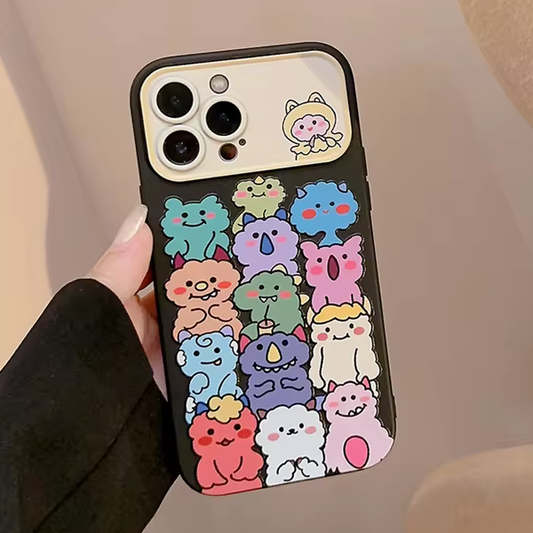 Qimberly Cute Cartoon Monsters Drop Protection iPhone Case