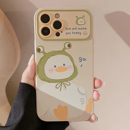 Qimberly Cute iPhone Case Little Duck Drop Protection Cover For Girls