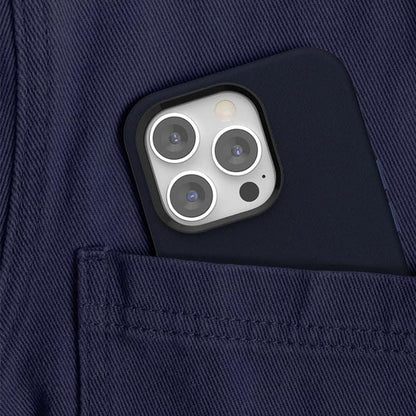 Kzdoo Leather iPhone Case with Camera Protection - Blue
