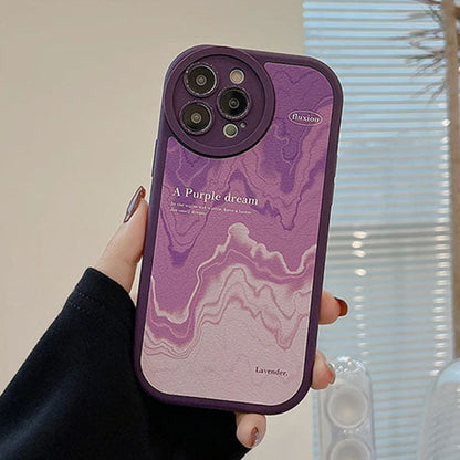 Qimberly Purple Dreams Gradient Camera Protection iPhone Case