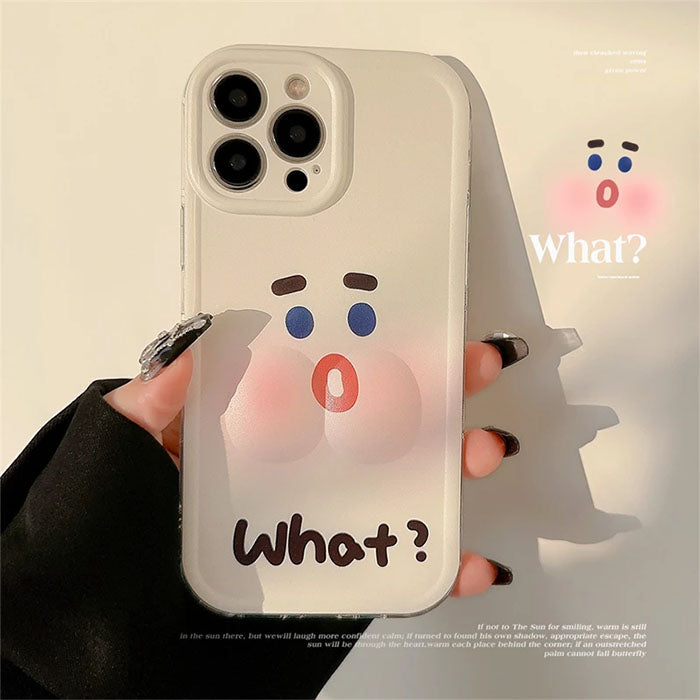Qimberly What? Cute Shock Expression iPhone Case For Girls